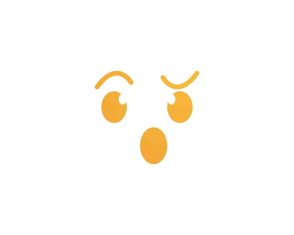 Emoticon-Vorlage — Stockvektor