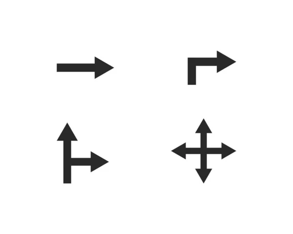 Ícone de seta conjunto vetor ilustração — Vetor de Stock