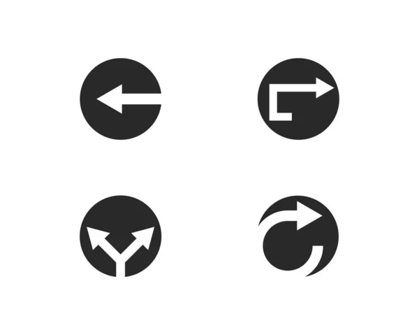 Freccia icona set vettoriale illustrazione — Vettoriale Stock