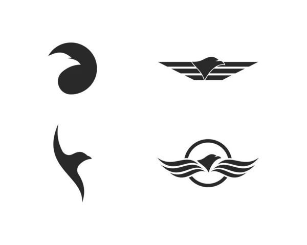 Modelo de logotipo de pássaro águia — Vetor de Stock