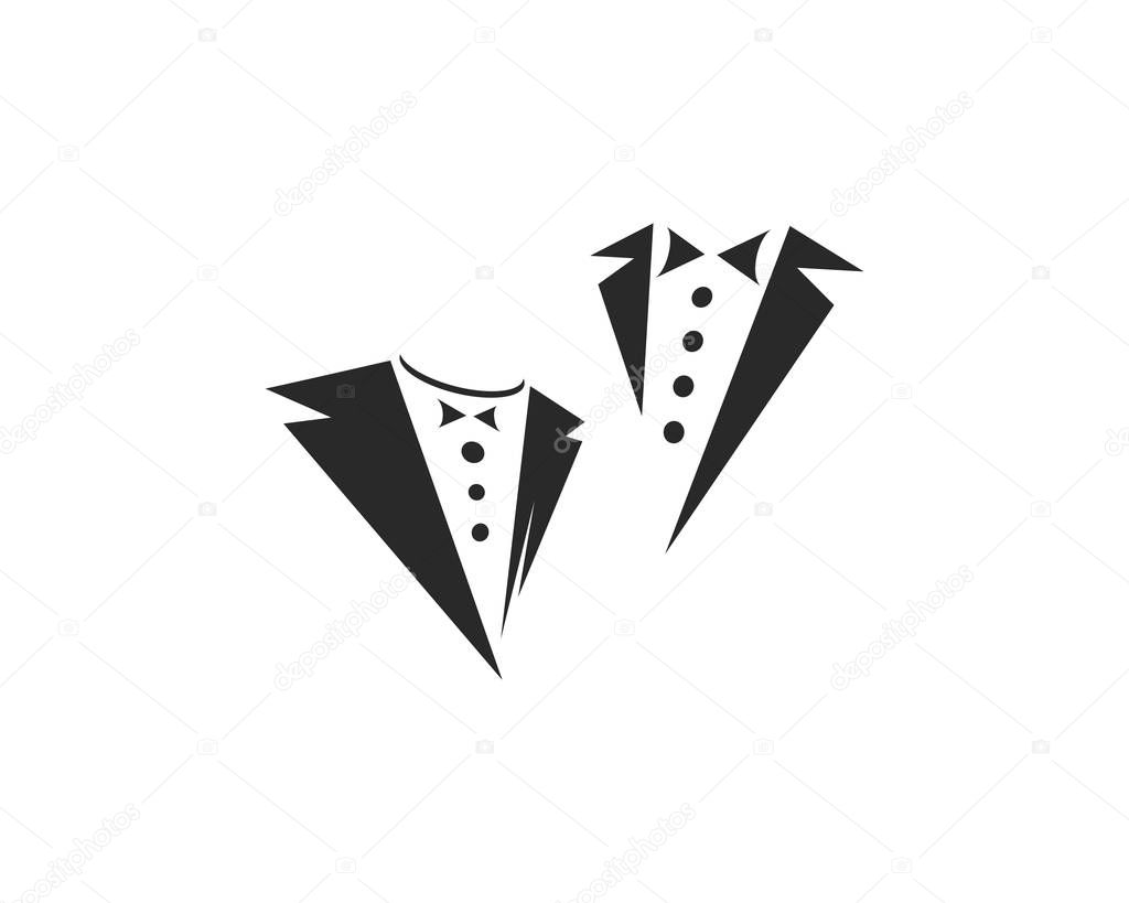 Tuxedo logo vector icon template