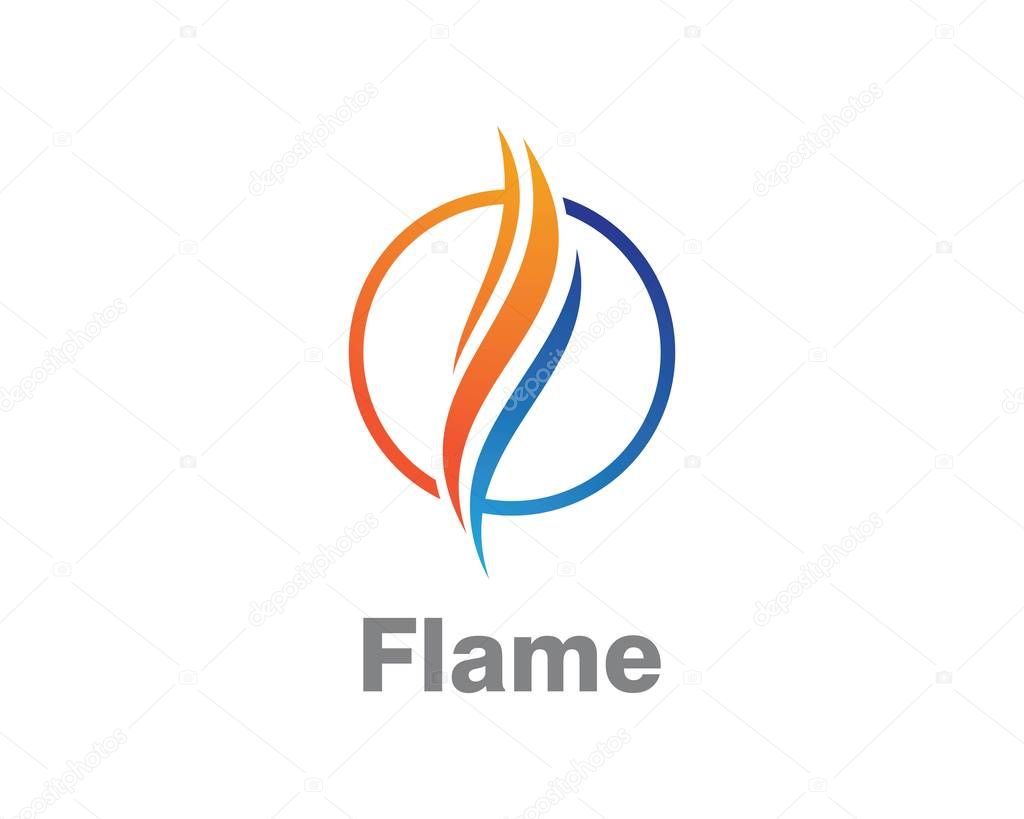 Fire flame Logo Template vector icon
