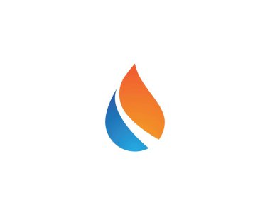 ateş alev logosu şablonu