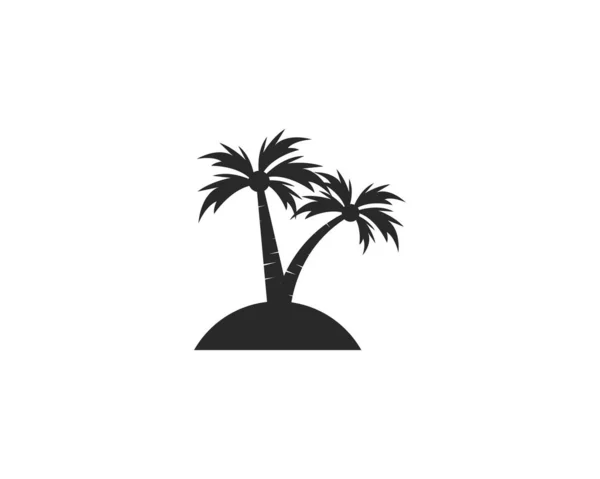 Palm boom zomer logo sjabloon — Stockvector
