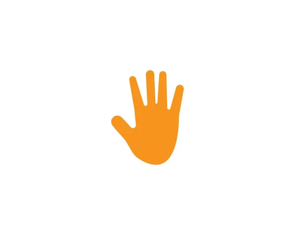 Vorlage für das Logo der Handpflege — Stockvektor