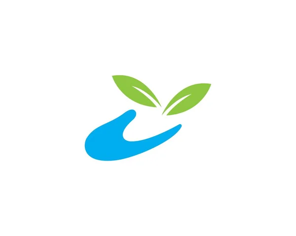 Plantilla de logotipo de cuidado — Vector de stock