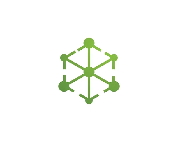 Vector del logotipo de la molécula — Vector de stock