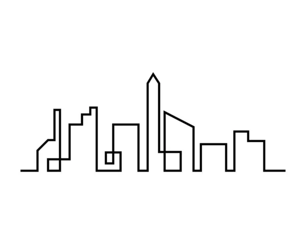 Horizonte de la ciudad moderna — Vector de stock