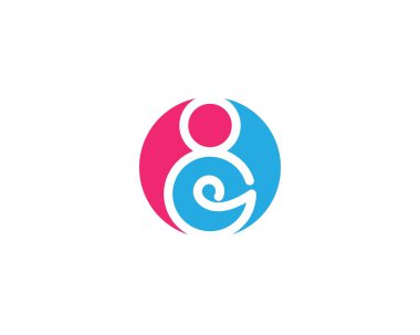 hamile kadın logo vektör