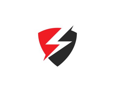 Güç kalkanı Logo şablonu 