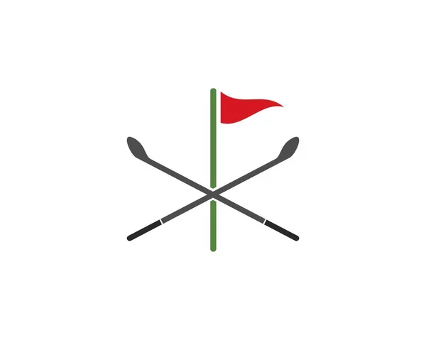 Modelo de logotipo de golfe — Vetor de Stock