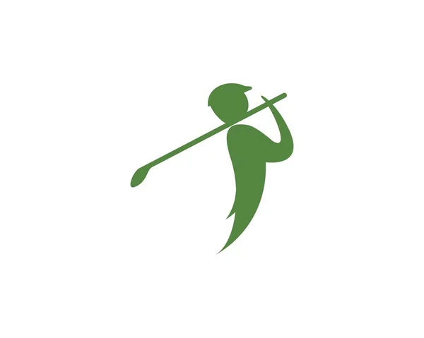 Modelo de logotipo de golfe —  Vetores de Stock