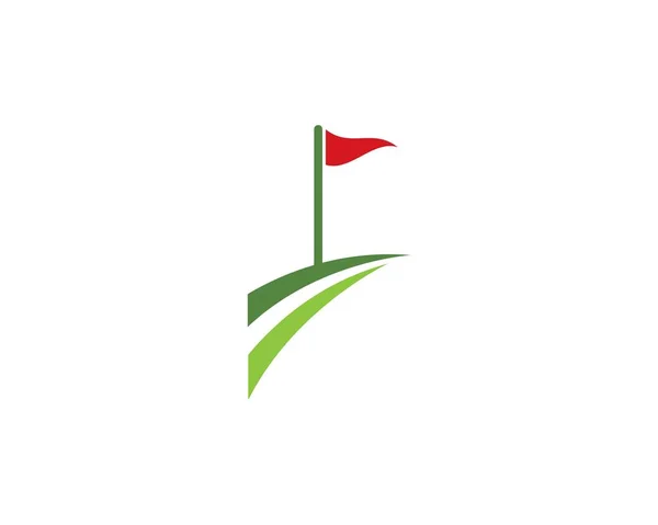 Modèle de logo de golf — Image vectorielle