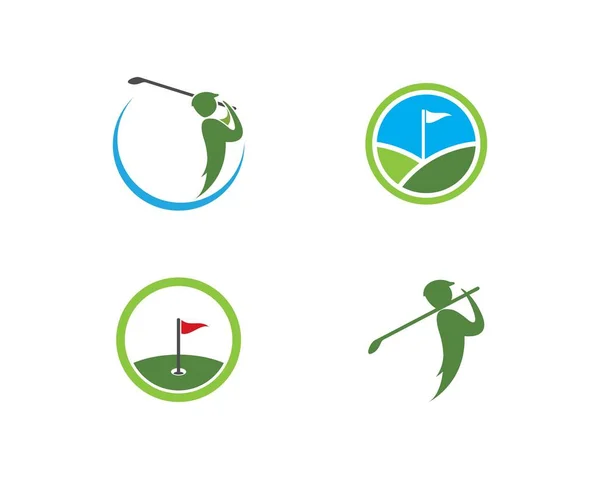 Golf logotyp mall — Stock vektor