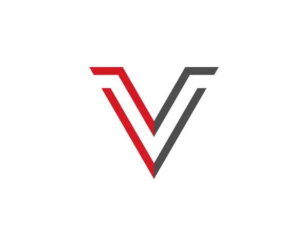 V brevmall logotyp Business — Stock vektor