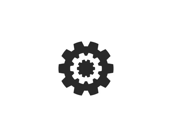 Gear vector pictogram illustratie — Stockvector