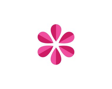 çiçek tasarım logo şablonu 