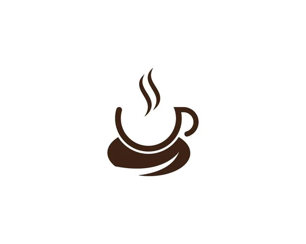 Plantilla logo café — Archivo Imágenes Vectoriales