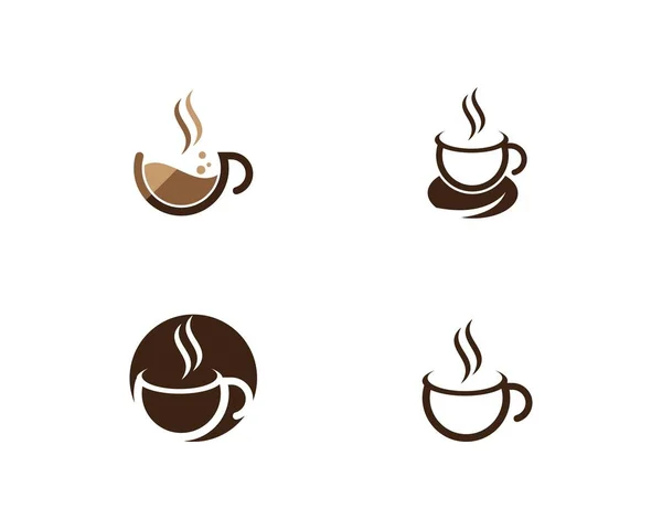 Vorlage Kaffeetasse Logo — Stockvektor