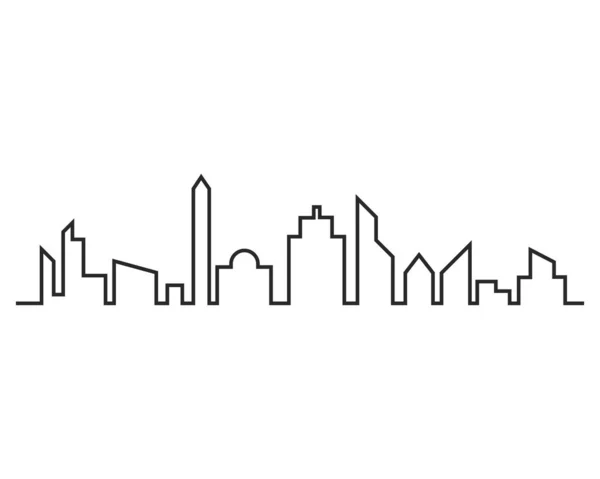 现代城市天际线 — 图库矢量图片