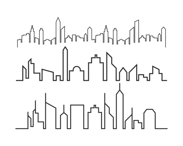 Moderne Stadtsilhouette — Stockvektor