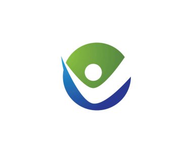 Sağlıklı yaşam insanların Logo şablonu