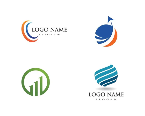 Plantilla de logotipo profesional de finanzas empresariales — Vector de stock