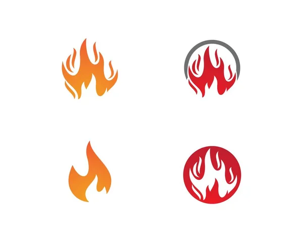 Brandflamme Logo-Vorlage — Stockvektor