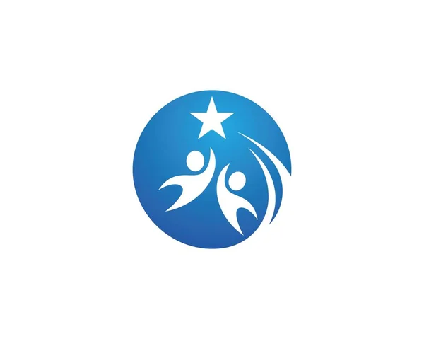 Gwiazda sukces logo wektor — Wektor stockowy