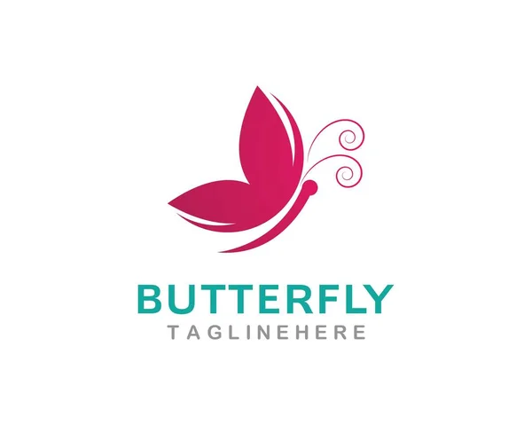 Vorlage Schmetterling Logo — Stockvektor