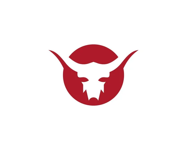 Bull Taurus logotipo modelo —  Vetores de Stock