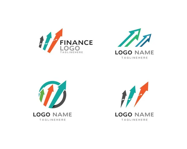 Plantilla de logotipo profesional de finanzas empresariales — Vector de stock