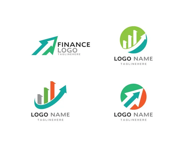 Modelo de logotipo profissional de finanças de negócios — Vetor de Stock