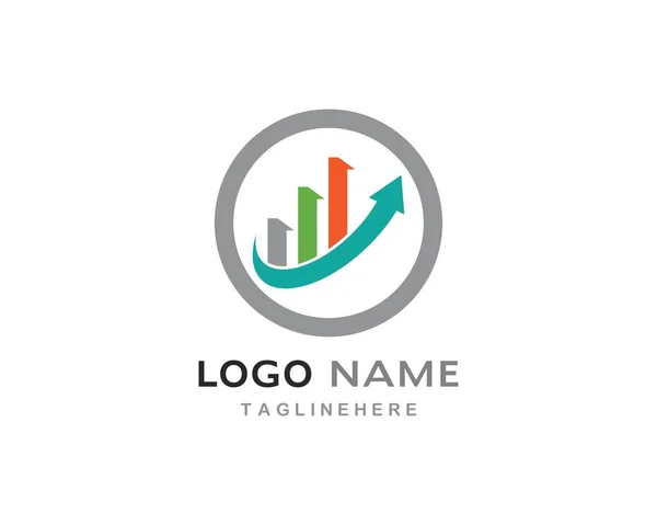 Plantilla de logotipo profesional de finanzas empresariales — Archivo Imágenes Vectoriales