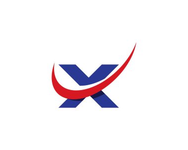 X Harfi Logo Şablonu