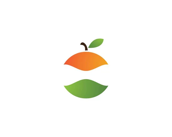 Orange Logotypdesign — Stock vektor