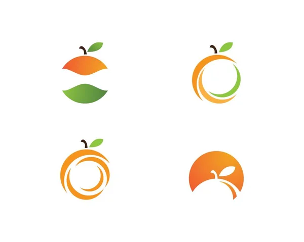 Diseño del logo naranja — Vector de stock