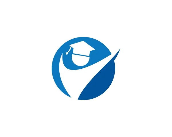 Modello di logo educativo — Vettoriale Stock