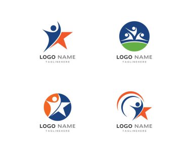 Başarılı insanlar logo vektör