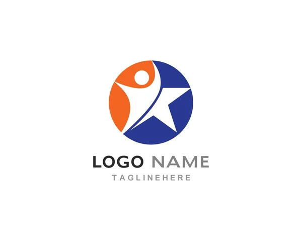 Vector de logotipo de Star People — Vector de stock