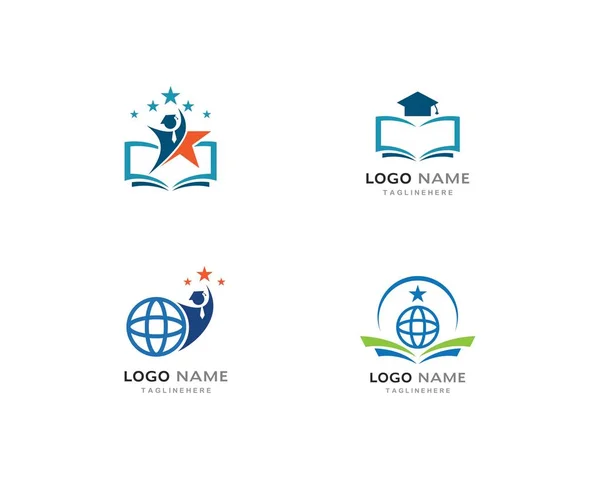 Modèle de logo éducatif — Image vectorielle