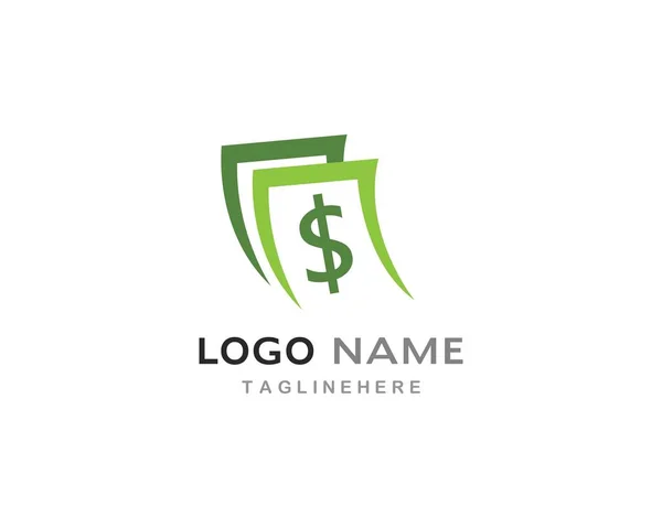 Money logo vector — Stock Vector