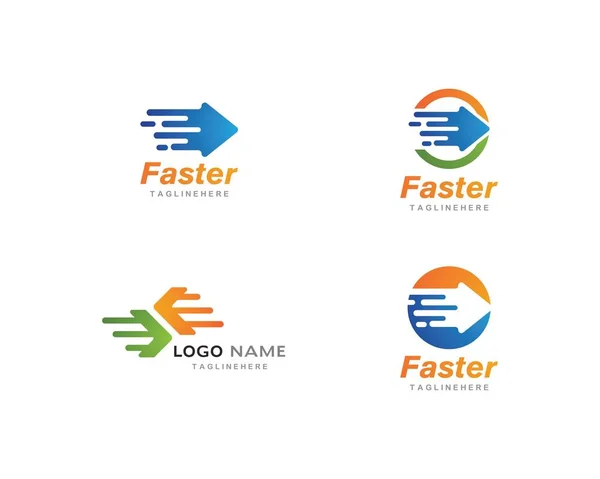 Vetor rápido logotipo seta —  Vetores de Stock