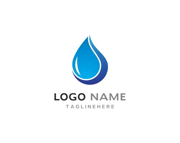 Water drop Logo Template — Stock Vector