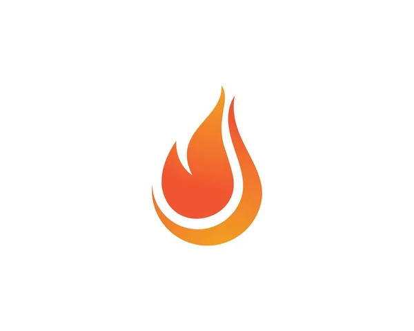 Fire flame Logo Template — Stock Vector