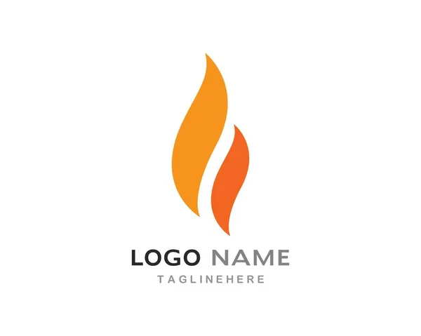 Chama De Fogo Logotipo Ícone Vector Preto E Branco Pictograma