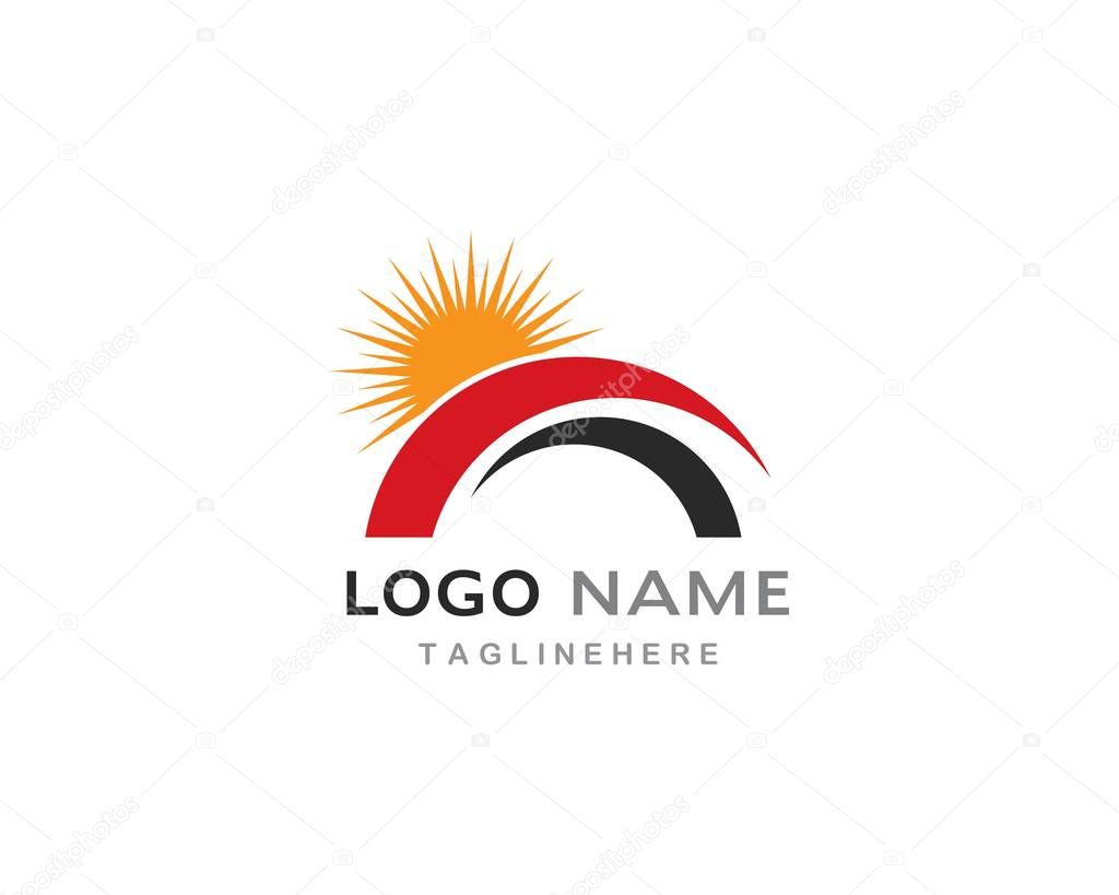 Bridge ilustration logo vector template