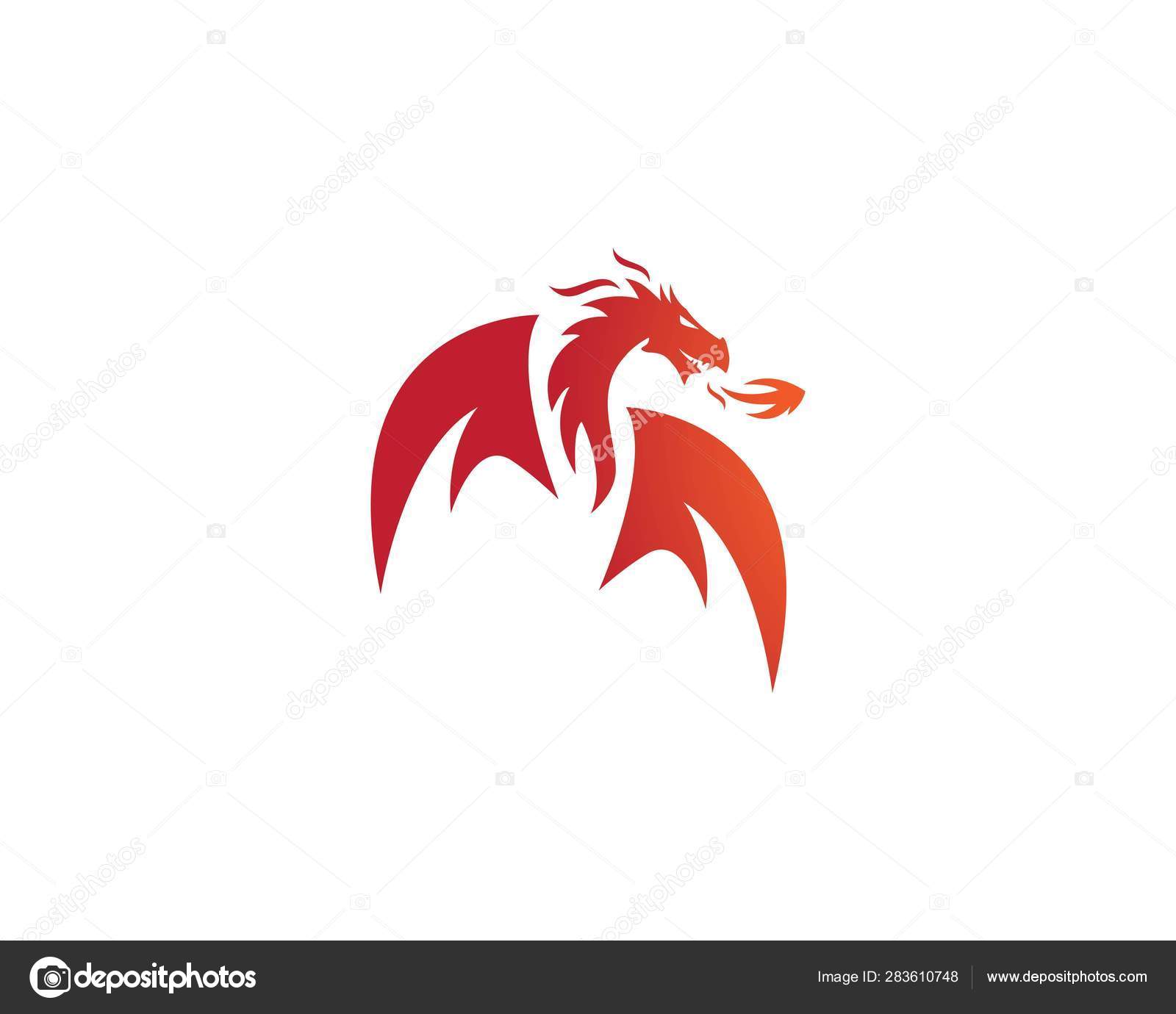 Logotipo modelo dragão