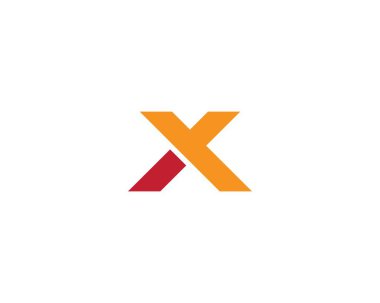 X Harfi Logo Şablonu