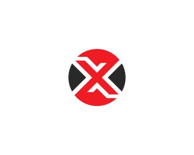 X Harfi Logo Şablonu